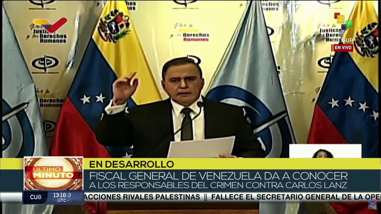 Fiscal General de Venezuela revela el pago a los sicarios para el asesinato de Carlos Lanz