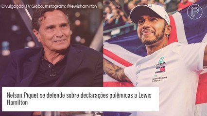 Nelson Piquet se defende após fala racista sobre Lewis Hamilton: 'Palavra muito suave'