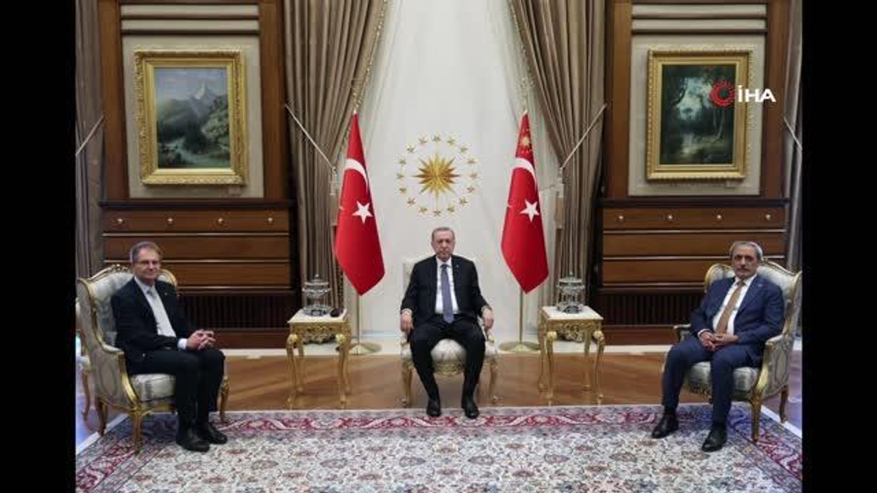 Cumhurbaşkanı Erdoğan, Almanya Federal Başsavcısı Peter Frank ve Yargıtay Cumhuriyet Başsavcısı Bekir Şahin'i kabul etti