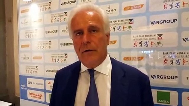 Fair Play Menarini, Giani: Un premio ai valori più nobili