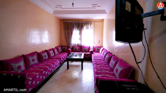 شقة مفروشة نظيفة للكراء اليومي مرتيل للعائلات 2 غرف وصالون الطابق 1 مسبح Ascenseur Sécurisé MARTIL