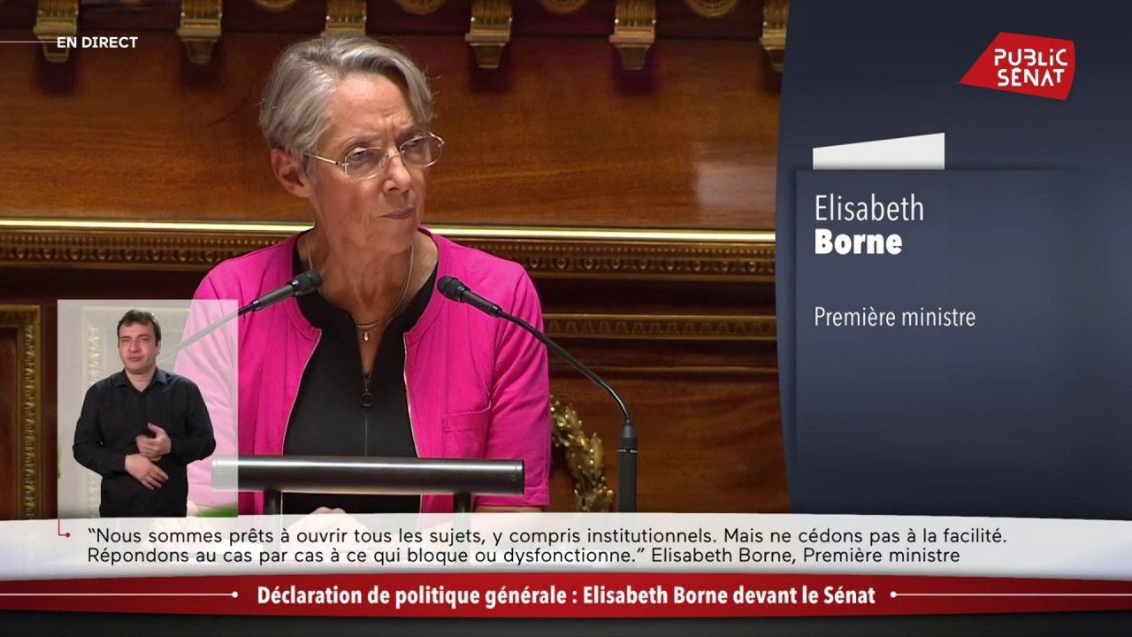 Devant le Sénat, Elisabeth Borne détaille sa "base de travail" sur le pouvoir d’achat