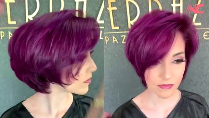 Splendido taglio di capelli corto con una bella colorazione moderna