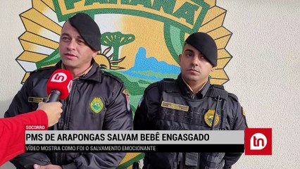 Vídeo mostra salvamento de bebê engasgado em Arapongas; veja