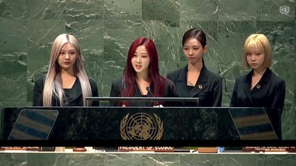 에스파, UN에서 연설 "지속 가능한 개발 목표 지지" / YTN