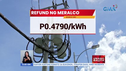 Halos P21.8-B na sobrang nakolekta ng Meralco, pinapa-refund ng ERC | UB