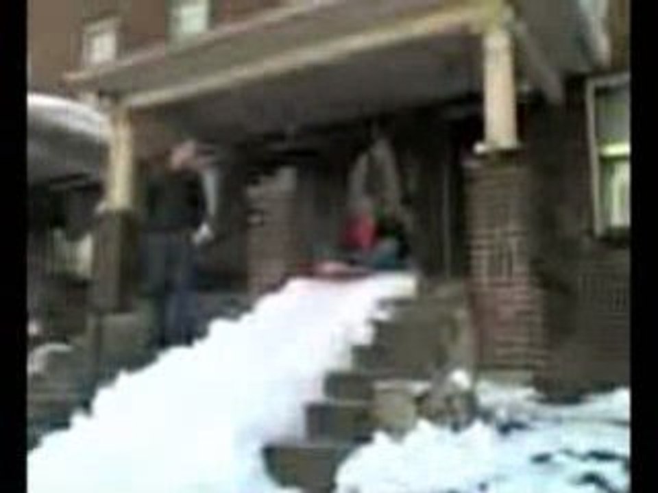 Urban Blizzard Sledding and Fort Build