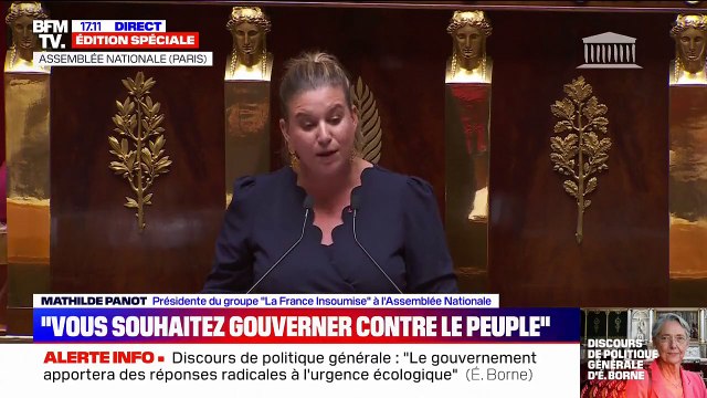 Mathilde Panot, Députée LFI, accusée d'antisémitisme et de manque de dignité après avoir qualifié Elisabeth Borne de rescapée alors que son père était lui-même un résistant rescapé d'Auschwitz