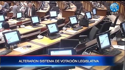 Alteraron sistema de votación en la Asamblea
