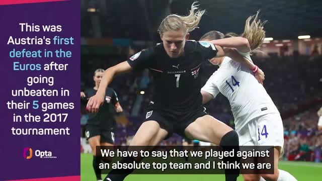 Austria coach proud despite defeat against 'top team' England
