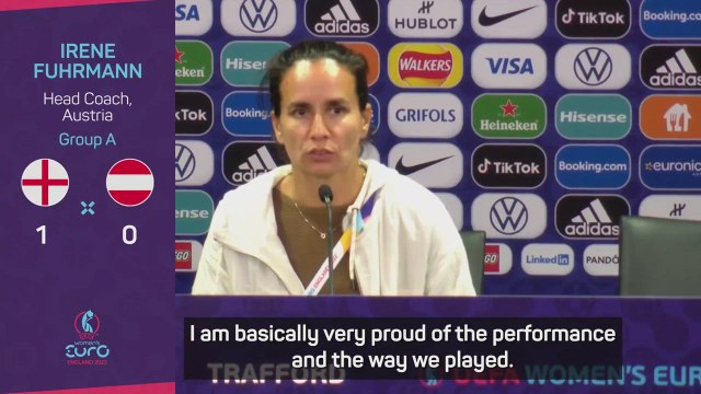 Austria coach proud despite defeat against 'top team' England