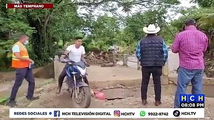 COPECO supervisa viviendas de Patuca, Olancho que fueron afectadas por las lluvias