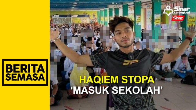 Haqiem Stopa ke sekolah kongsi pengalaman: Penganjur
