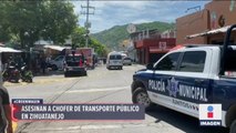 Asesinan a chofer de transporte público en Zihuatanejo
