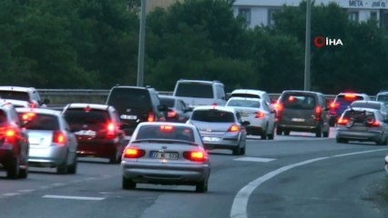 İstanbul'da bayram öncesi trafik durumu ne? TEM Otoyolu kamerada