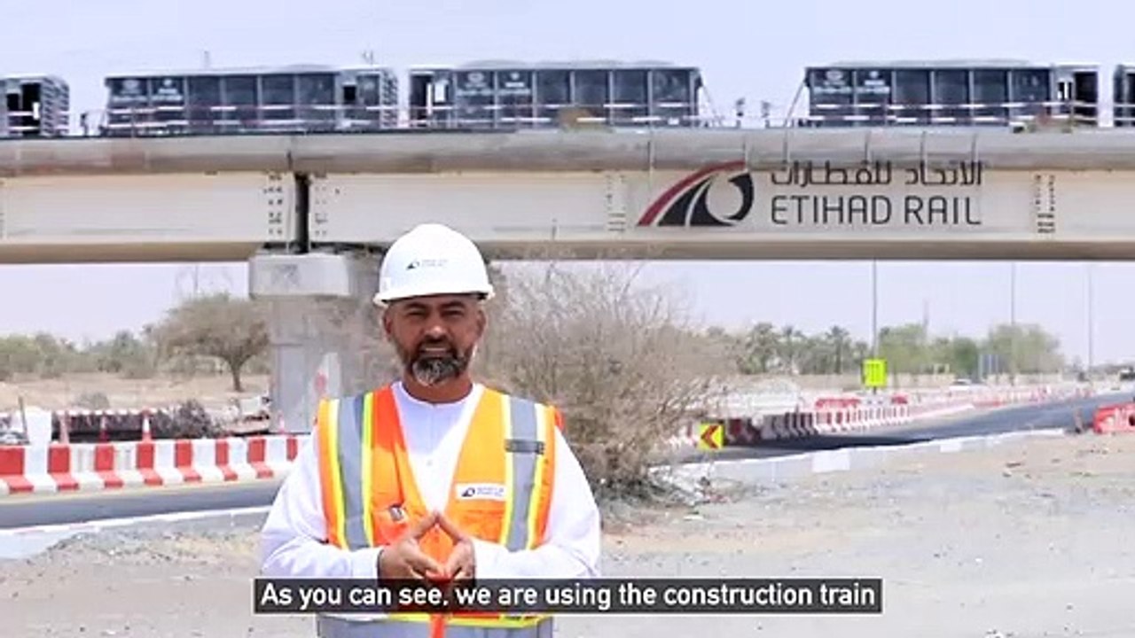 Etihad Rail construction trains