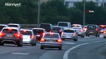 İstanbul trafiğinde bayram tatili yoğunluğu