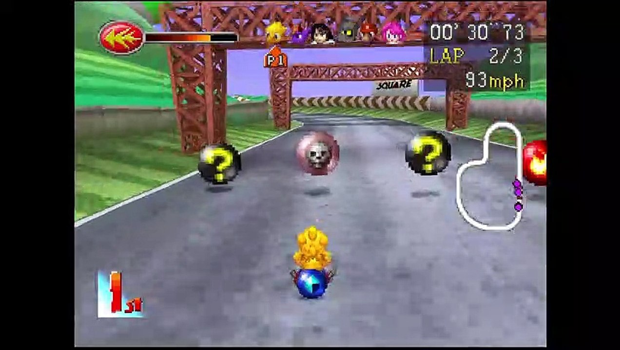 [PS1] Chocobo Racing Gameplay - Cid Test Track