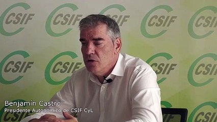 Entrevista a Benjamín Castro, presidente autonómico de CSIF,  en EL ESPAÑOL - Noticias de Castilla y León