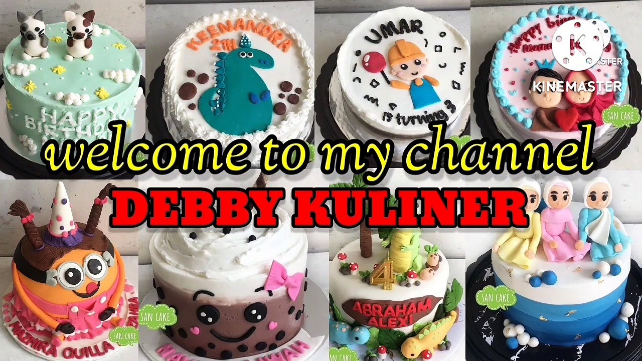 Puding karakter | puding buah | menghias puding tart | puding ulang tahun