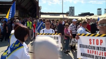 Protestas antigubernamentales en Bosnia por la falta de medidas para paliar la inflación