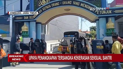 TERBARU - Polisi Bawa 7 Truk Simpatisan Pondok Pesantren ke Polres Jombang