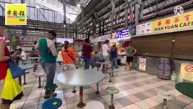 没水没生意做 峇央峇鲁巴刹小贩中心90%摊档关