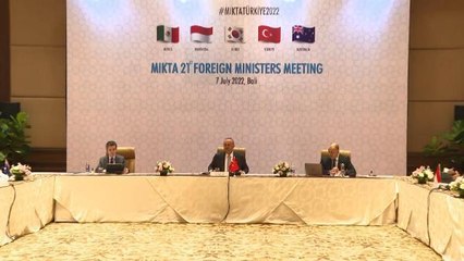 Bakan Çavuşoğlu, MIKTA 21. Dışişleri Bakanları Toplantısı'na katıldı