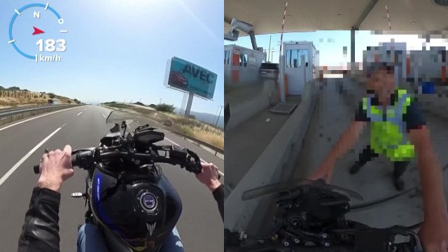Otoyolda trafikte tek teker kullandığı motosikletiyle tehlike saçtı