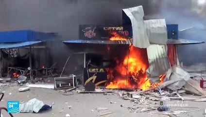 استمرار إجلاء المدنيين من سلوفيانسك في شرق أوكرانيا