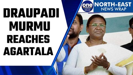 Droupadi Murmu arrives in Tripura to seek support for presidential election | Oneindia News*News