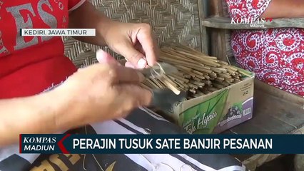 Perajin Tusuk Sate Banjir Pesanan