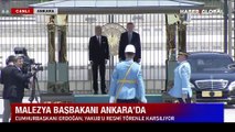 Erdoğan, Malezya Başbakanı İsmail Sabri Yakub'u resmi törenle karşıladı