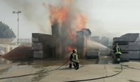 Quartu Sant'Elena (CA) - In fiamme attività di rivendita edile (07.07.22)