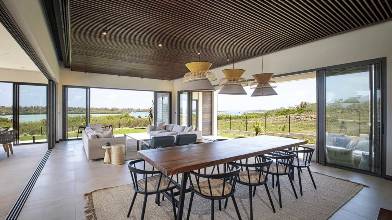 Very beautiful atypical villa on two levels facing the Ile aux Cerfs  Mauritius