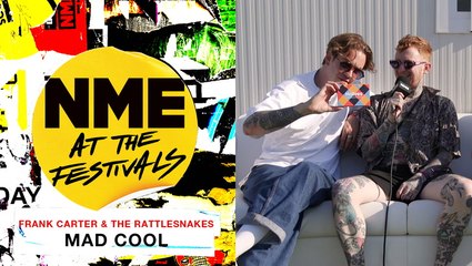 Frank Carter & The Rattlesnakes at Mad Cool 2022 on James Hetfield's sweets & their card game Halves