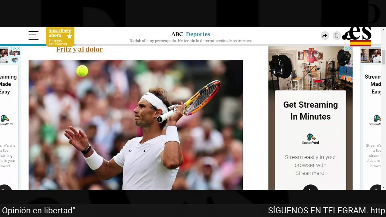 Rafa Nadal tiene nuevos problemas físicos