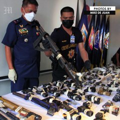 Seized firearms
