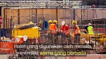 Begini Arti dari Warna-warni Helm yang Dipakai Pekerja Proyek