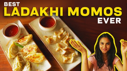 Скачать видео: BEST VEG and NON-VEG Ladakhi MOMOS To Try In Delhi NCR | Tasty Street Food | Ladakhi Cuisine