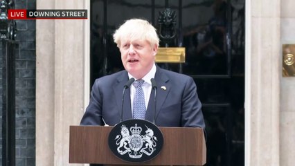 Video herunterladen: Boris Johnson resigns as Conservative party leader