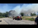Arles : les pompiers mobilisés sur trois départs de feu entre la zone de Fourchon et la N113
