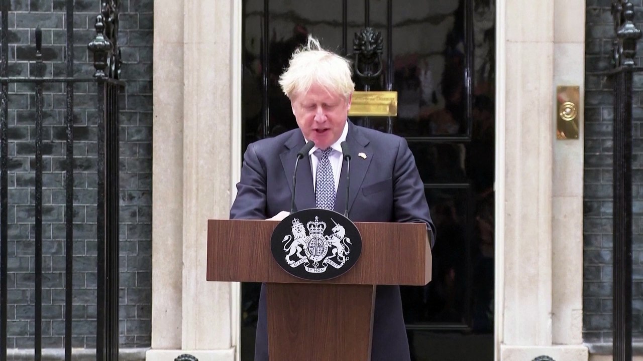 Boris Johnson resigns as Tory leader, says he will continue until new leader is in place