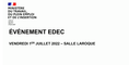 Séminaire EDEC - 1er juillet 2022