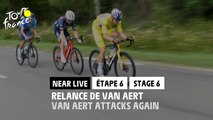Relance de Van Aert / Van Aert attacks again - Étape 6 / Stage 6 - #TDF2022