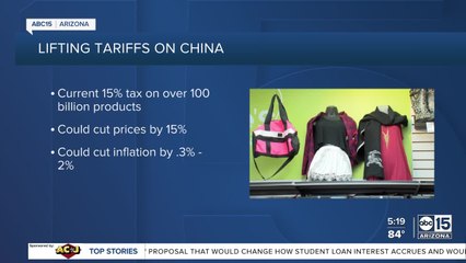 Tải video: Lifting tariffs on China to ease supply chain issues