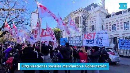 Organizaciones sociales marcharon a Gobernación