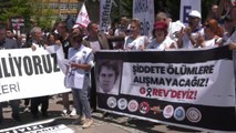 Son Dakika | Öldürülen  Doktor Karakaya İçin Sağlıkçılardan Ankara'da Protesto: 