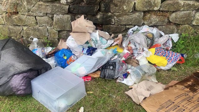 The Friends of Ashton Park clearing up after the travellers left