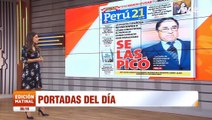 Cinthia Garreta lee las portadas del dia en Amanecer noticioso - miercoles 06 de julio